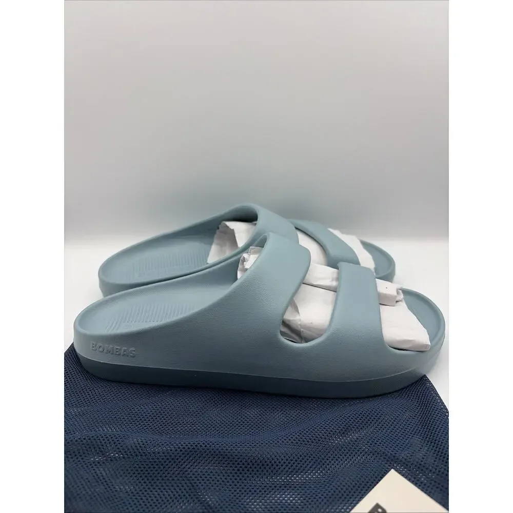NEW Bombas Women Friday Sandal Slide Comfort Lightweight Size 11 Light Blue New